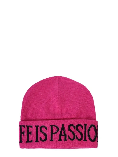 Shop Alberta Ferretti "life Is Passion" Hat In Fuchsia
