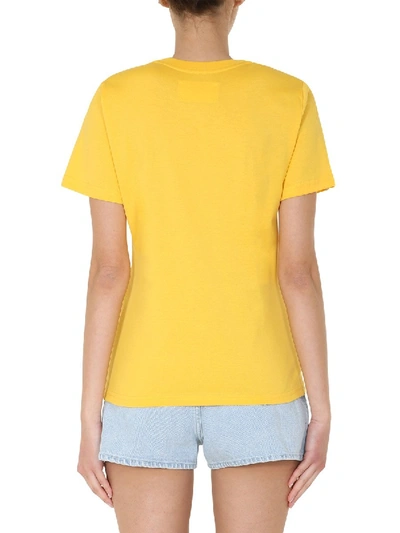 Shop Alberta Ferretti "love Me Starlight" T-shirt In Yellow
