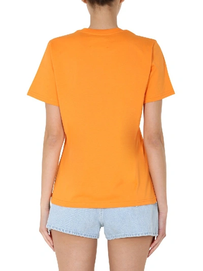 Shop Alberta Ferretti "love Me Starlight" T-shirt In Orange