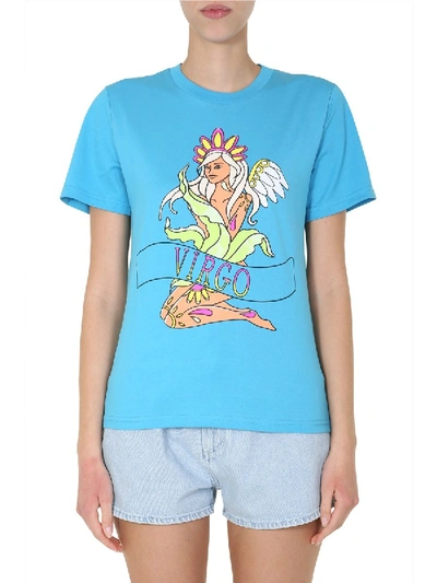 Shop Alberta Ferretti "love Me Starlight" T-shirt In Azure