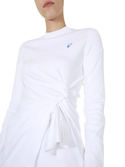 Shop Off-white "mariacarla" Dress In White