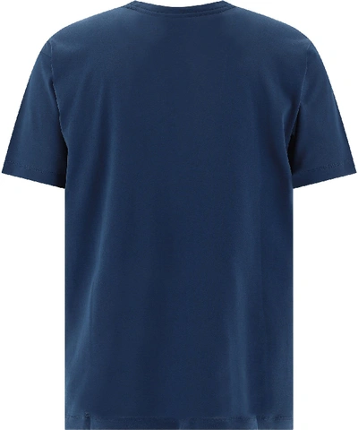 Shop Acne Studios "nash Face" T-shirt In Blue