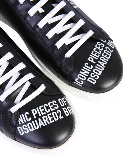 Shop Dsquared2 "new Tennis" Sneaker In Black