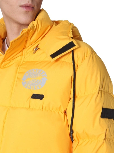 Shop Mcq By Alexander Mcqueen "polar" Down Jacket In Yellow