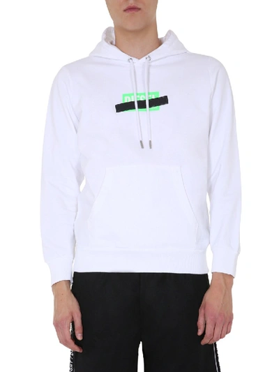 Shop Diesel "s-girk-hood-s1" Sweatshirt In White