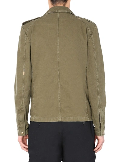 Shop Saint Laurent "sahariana" Jacket In Brown