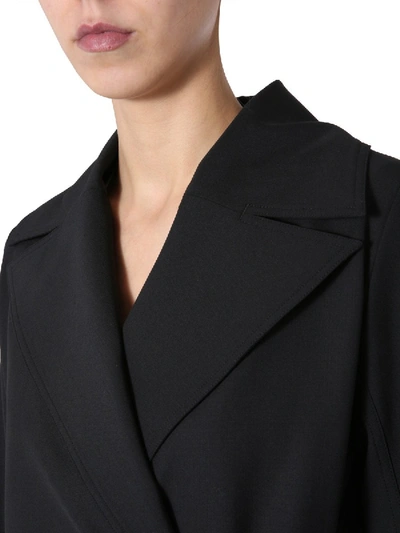 Shop Rick Owens "soft"trench In Black
