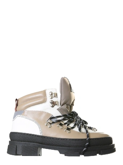 Shop Ganni "sporty" Hiking Boots In Brown