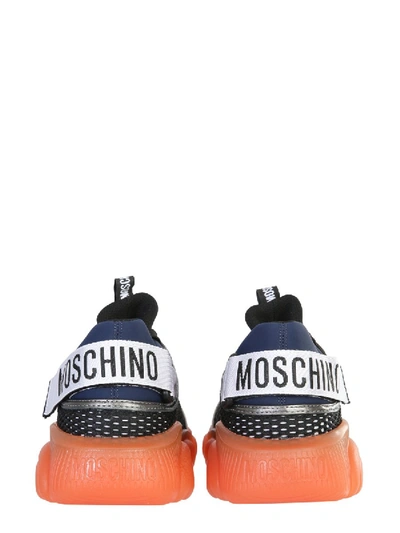 Shop Moschino "teddy" Sneakers In Multicolour