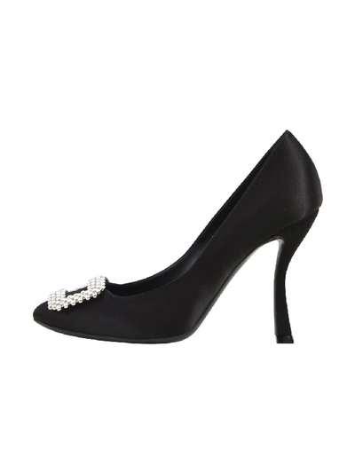 Shop Roger Vivier 10cm Vertigo Pumps In Black