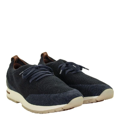 Shop Loro Piana 360 Lp Flexy Walk Sneakers In Blue Shade