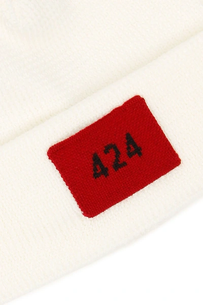 Shop 424 Knit Hat In Latte