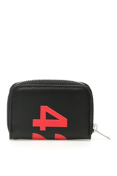 Shop 424 Cardholder Pouch With Logo In Black