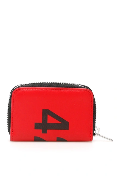 Shop 424 Card Holder Pouch With Logo In Red