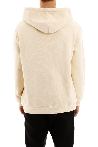 Shop 424 Logo Hoodie In Cream