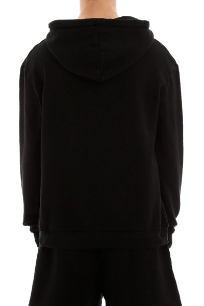 Shop 424 Logo Patch Hoodie In Black