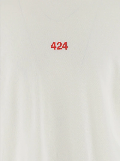 Shop 424 T-shirts And Polos In Bianco