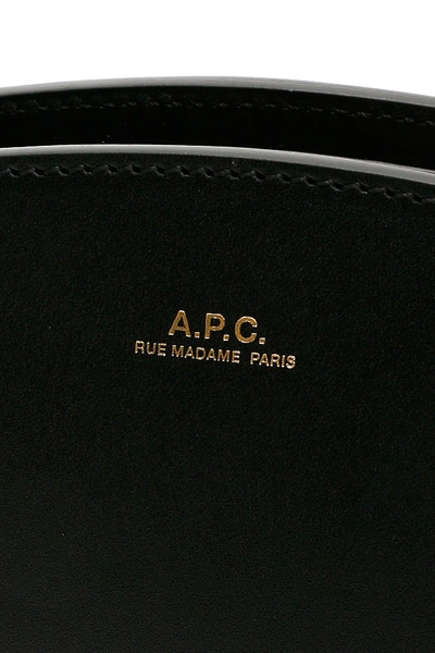 Shop A.p.c. Demi-lune Beltbag In Noir