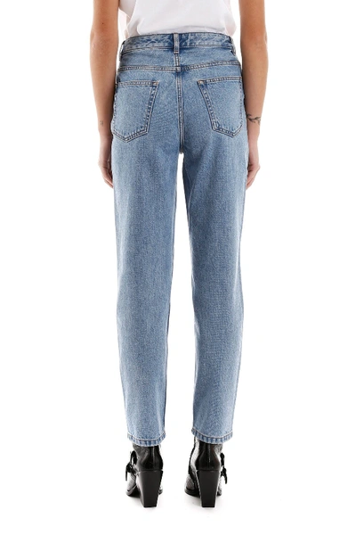 Shop Apc A.p.c. High Waist 80s Jeans In Indigo Delave