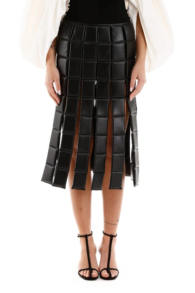 Shop A.w.a.k.e. Mode Bonded Midi Skirt In Black