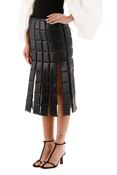 Shop A.w.a.k.e. Mode Bonded Midi Skirt In Black