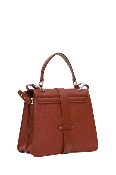 Shop Chloé Aby Medium Shoulder Bag In Brown