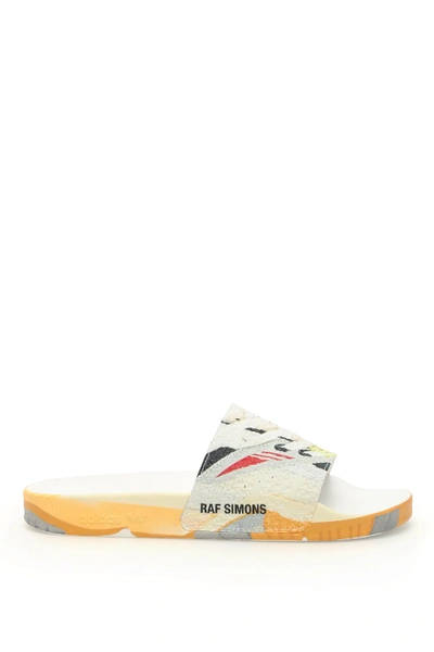 Shop Adidas Originals Adidas By Raf Simons Torsion Adilette Slides In Ftwwht Cblack Lgtgre