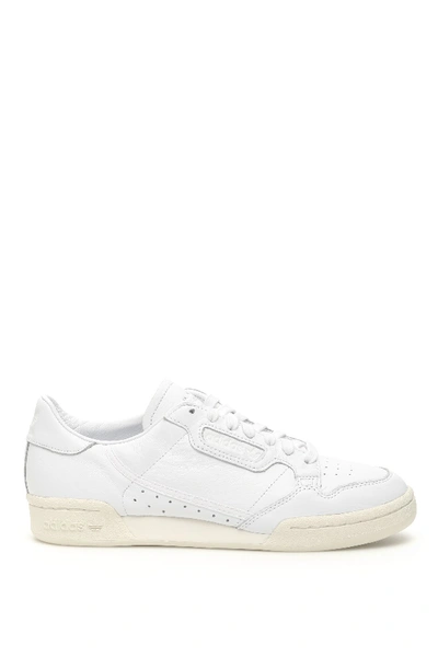 Shop Adidas Originals Adidas Continental 80 Sneakers In Ftwr White