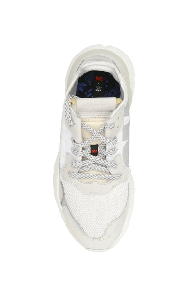 Shop Adidas Originals Adidas Nite Jogger Sneakers In Crystal White