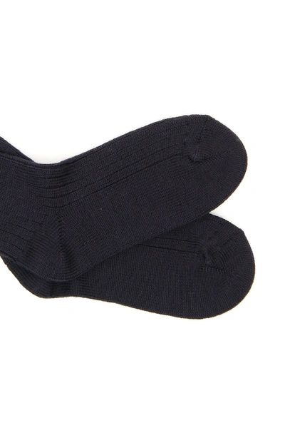 Shop Alanui Fringed Socks In Nocturne Black