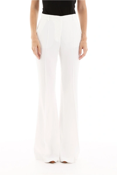 Shop Alberta Ferretti Flare Trousers In White