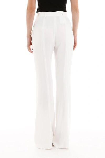 Shop Alberta Ferretti Flare Trousers In White