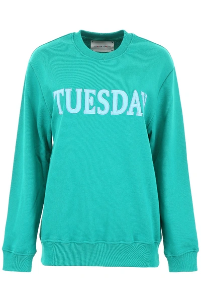 Shop Alberta Ferretti Monday Sweatshirt In Green