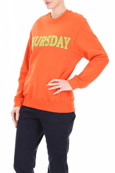 Shop Alberta Ferretti Monday Sweatshirt In Orange