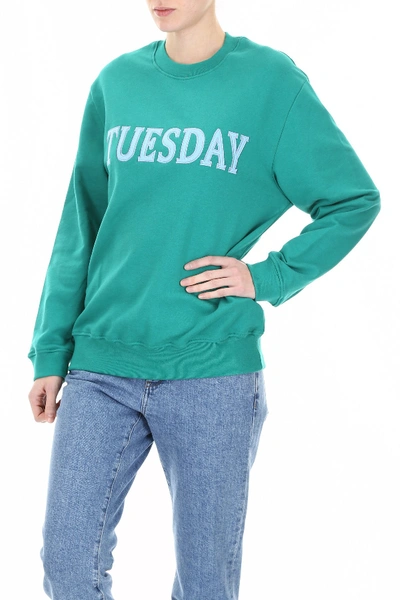 Shop Alberta Ferretti Monday Sweatshirt In Green