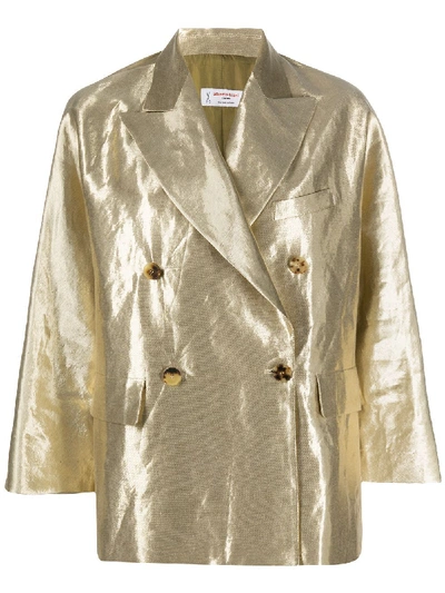 Shop Alberto Biani Jackets In Oro