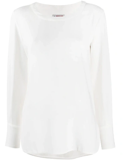 Shop Alberto Biani Shirts In Optical White