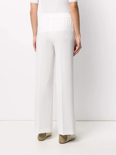 Shop Alberto Biani Trousers In Bianco