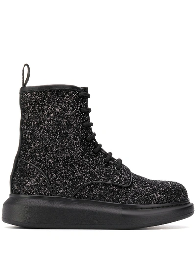 Shop Alexander Mcqueen Boots In Nero