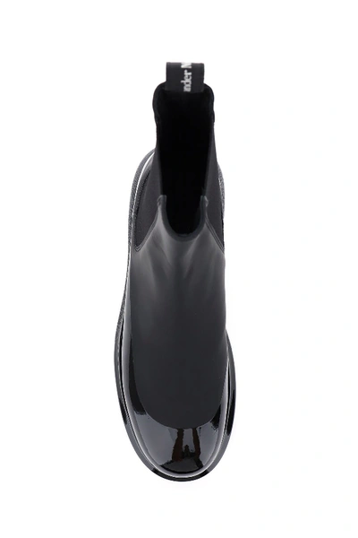 Shop Alexander Mcqueen Hybrid Chelsea Boots In Black Black