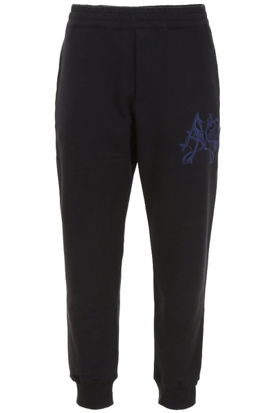 Shop Alexander Mcqueen Joggers With Logo In Black