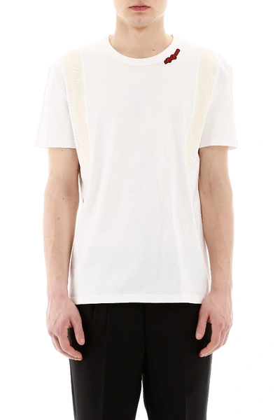 Shop Alexander Mcqueen Logo Patch T-shirt In White