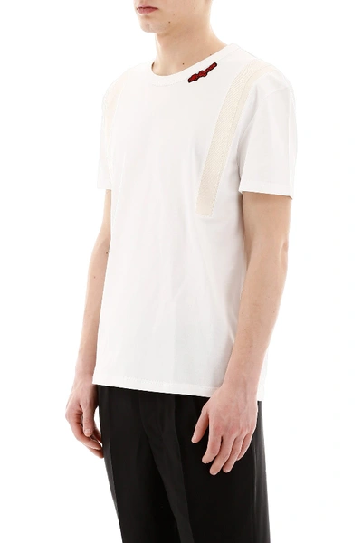 Shop Alexander Mcqueen Logo Patch T-shirt In White