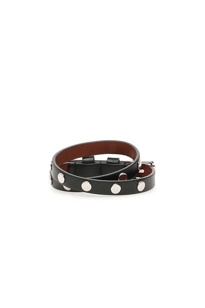 Shop Alexander Mcqueen Pionier Bracelet In Black