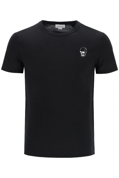 Shop Alexander Mcqueen Playing Card Skull Print T-shirt In Black Mix