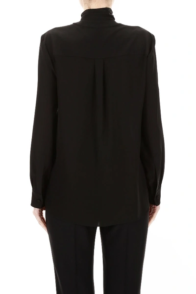 Shop Alexander Mcqueen Silk Shirt In Black