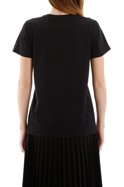 Shop Alexander Mcqueen Skull Flower T-shirt In Black