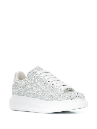 Shop Alexander Mcqueen Sneakers In Bianco