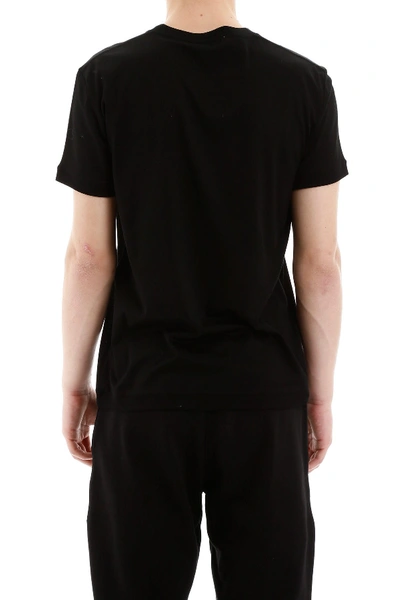 Shop Alexander Mcqueen T-shirt With Embroidered Logo In Black