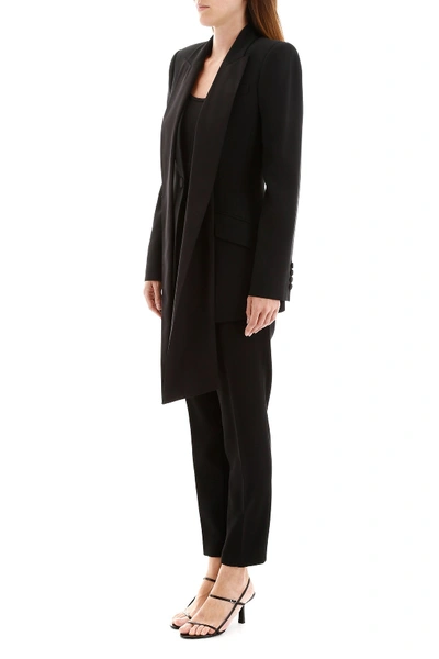 Shop Alexander Mcqueen Tuxedo Jacket With Scarf In Black